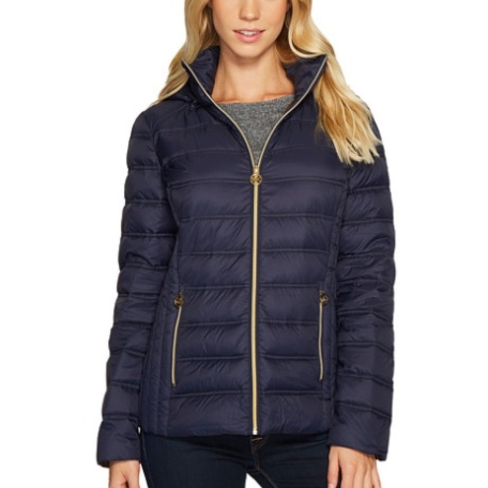 Michael Kors Light Packable Removable Hood Jacket